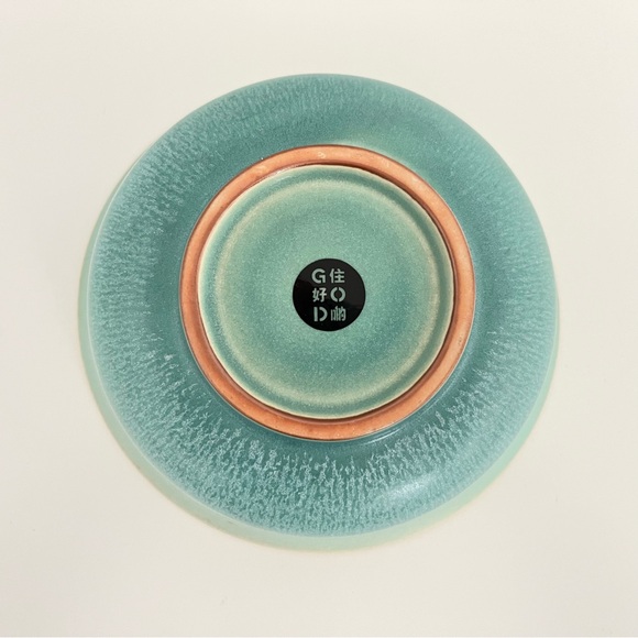 Ceramic Asian Style Bowl from Hong Kong’s Goods Of Desire G.O.D., Turquoise Blue - Picture 4 of 5